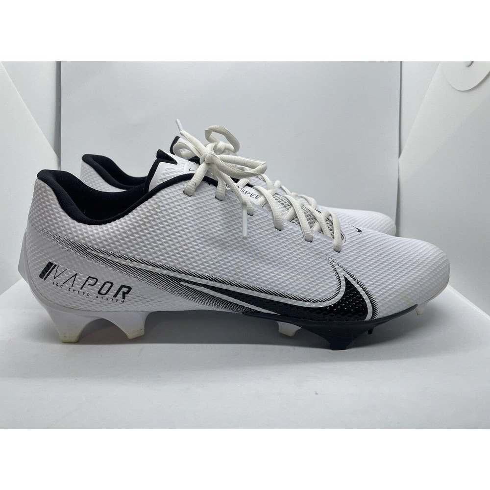 Nike Vapor Edge Speed 360 Football Cleats Mens US 13 White Black Low CD0082-100